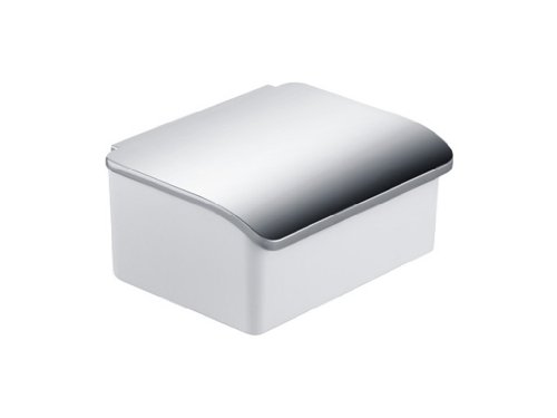 Keuco Feuchtpapierbox Elegance, (Porzellanbehälter weiß, Deckel verchromt, Wandmodell, modernes Design) 11667013000 von Keuco