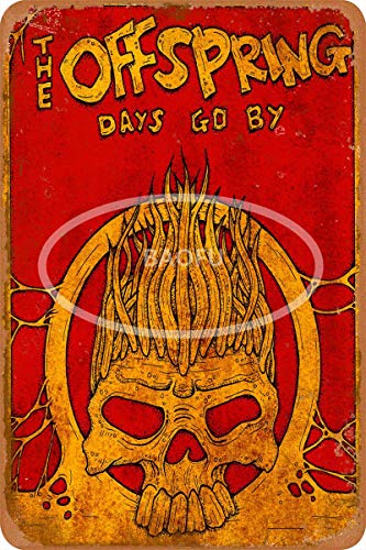 Keviewly Wandposter, Motiv: Offspring Days Goo by Iron Painting Wall Poster Metal Vintage Band Tin Signs Retro Garage Plaque Deko Wohnzimmer Garten Schlafzimmer Büro Hotel Cafe Bar von Keviewly