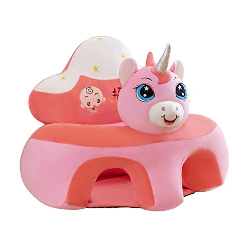 Kexpery Autositzbezug mit Cartoon-Motiv, waschbar, keine Füllung, weich, atmungsaktiv, rutschfest, niedliches Tier für Kleinkinder (rosa Einhorn) von Kexpery