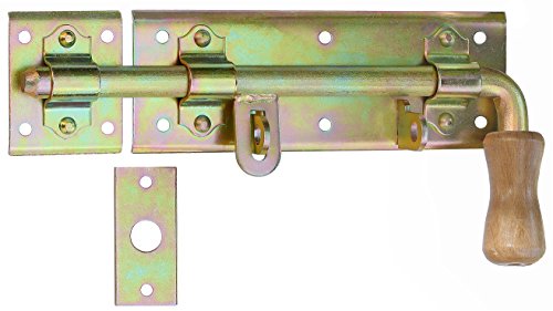 Schlossriegel Schubriegel Bolzenriegel Türriegel Torriegel 280/16 Rechtsanschlag Verzinkt von KeyMet