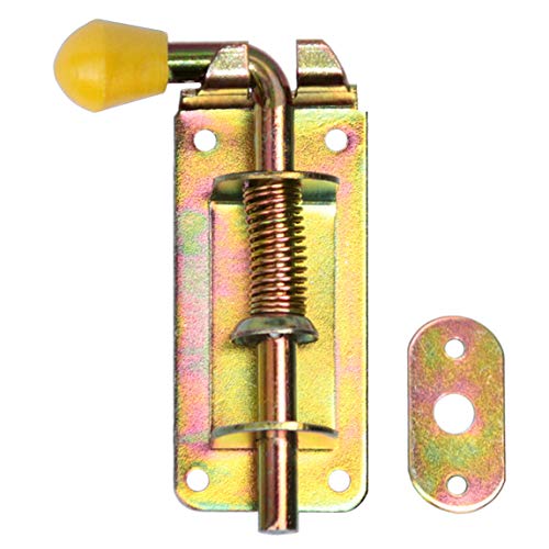 Federriegel Bolzenriegel Türriegel Torriegel 60/6 mm Gelb mit Haken von KeyMet