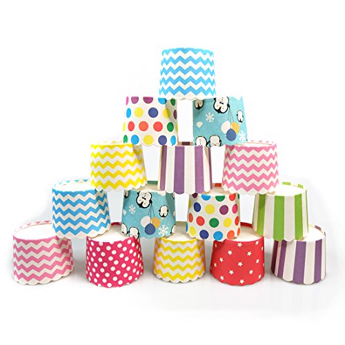 Keysui 100 Stück Papier Cupcake Dessert Muffinform Papier Muffin Cases von Keysui