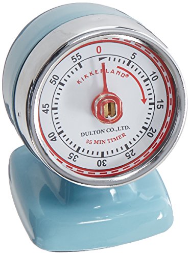 Kikkerland Vintage Streamline Küchentimer Blau von Kikkerland