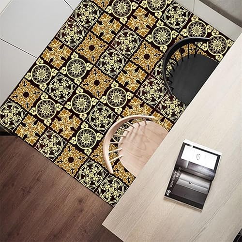 FliesenaufkleberGrün Gelb Mosaikfliesen PVC Klebefliesen Wasserdicht Fliesenaufkleber Bad Küchenrückwand Selbstklebend Ölfest Tile Sticker Wandfliesen Fliesen Folie Abziehbar 10x10cm/10 Pcs von Kinde