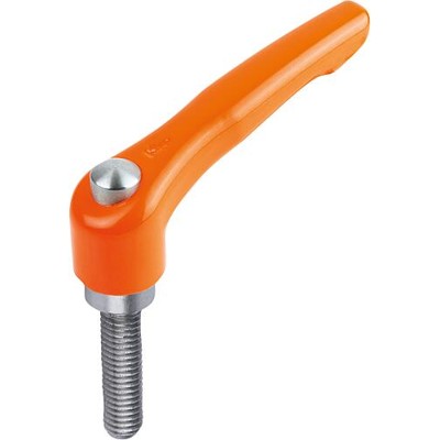 KLEMMHEBEL MIT SCHUTZKAPPE GR.2 M08X20, ZINK ORANGE RAL2004 KUNSTSTOFFBESCHICHTET, KOMP:EDELSTAHL KLEMMHEBEL MIT SCHUTZKAPPE GR.2 M08X20, ZINK ORANGE RAL2004 KUNSTSTOFFBESCHICHTET, KOMP:EDELSTAHL von Kipp