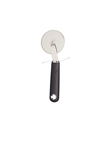 MasterClass Pizzaschneider aus Edelstahl, Premium Pizzaroller, Soft-Grip, Rostfrei, Spülmaschinenfest, Pizza Cutter in Schwarz, 19,5 x 7,5 cm von MasterCraft