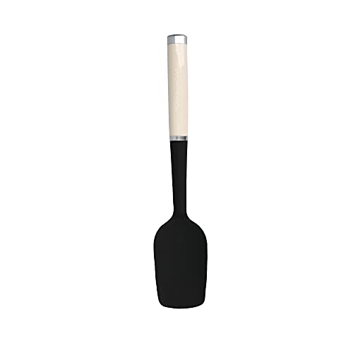 KitchenAid Löffel-Pfannenwender, Küchenutensil aus Silikon, Hitzeresistent – Almond Creme, 24 x 8 x 118 mm, Mandelcreme von KitchenAid