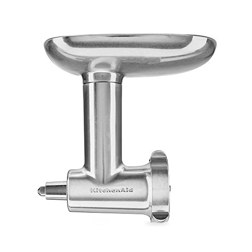 KitchenAid Zubehör - 5KSMMGA - Fleischwolf für Küchenmaschine - Mit Würstfüller - Gemüsezerkleinerer - Hackfleisch Zerkleinerer - Edelstahl KitchenAid Zubehör - 5KSMMGA - Fleischwolf für Küchenmaschine - Mit Würstfüller - Gemüsezerkleinerer - Hackfleisch Zerkleinerer - Edelstahl von KitchenAid