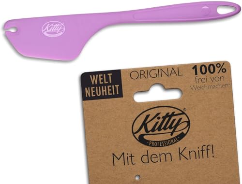 Kitty Professional Teigschaber 2in1 Teig Spatel Zubehör: Backzubehör Schüssel sauber abstreifen | XL Silikon Teigspachtel Teigschneider Küchenmaschine Rührschüssel Kochen Backen Hitzebeständig von Kitty Professional