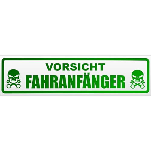 Kiwistar Fahranfänger Vorsicht Magnetschild Schild magnetisch - 30cm Grün - reflektierend - Magnetfolie für Auto PKW Kfz von Kiwistar