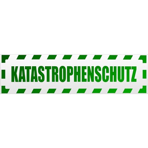 Kiwistar Katastrophenschutz gestreift Magnetschild Schild magnetisch - 60cm Grün - reflektierend - Magnetfolie für Auto PKW Kfz von Kiwistar