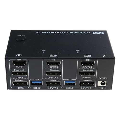 Klaisy Doppelmonitore 8K HDTV Switcher 8K@60Hz 4K@60Hz Hochauflösende HDTV USB3.0 Hubs Für Keyboard Mausdrucker Klaisy Doppelmonitore 8K HDTV Switcher 8K@60Hz 4K@60Hz Hochauflösende HDTV USB3.0 Hubs Für Keyboard Mausdrucker von Klaisy