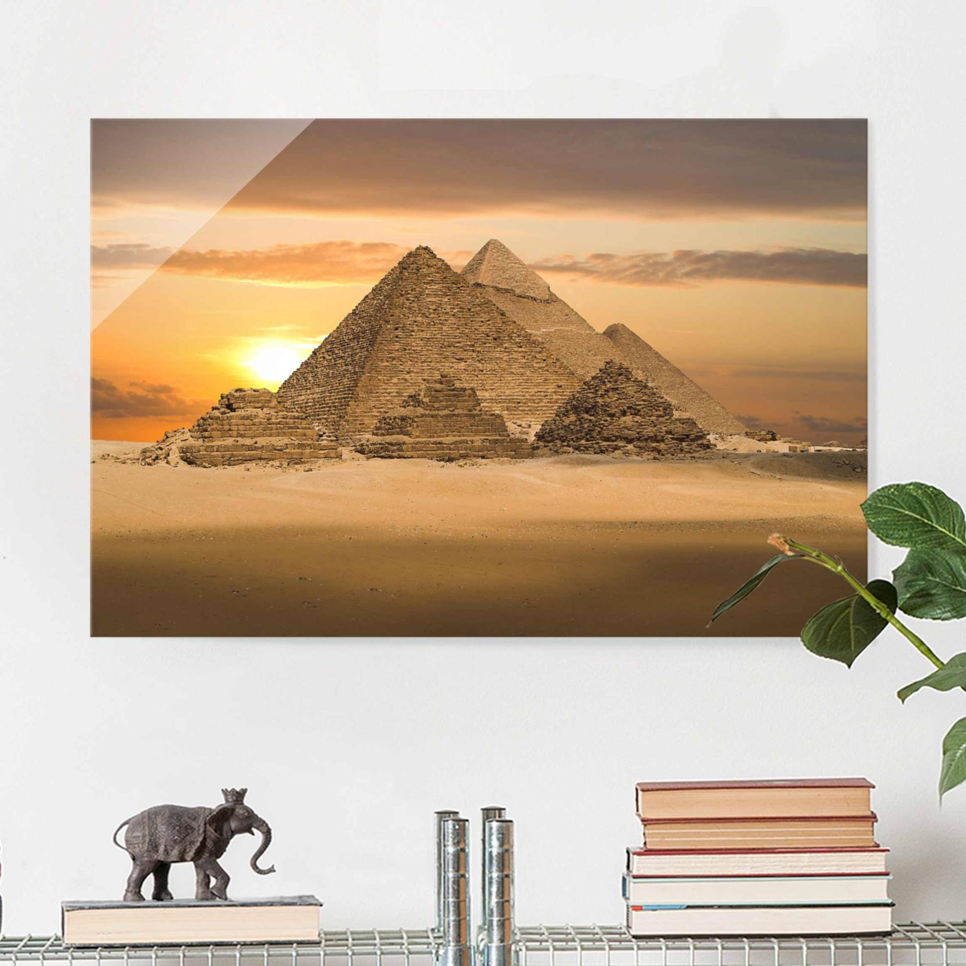 Glasbild Natur & Landschaft Dream of Egypt von Klebefieber