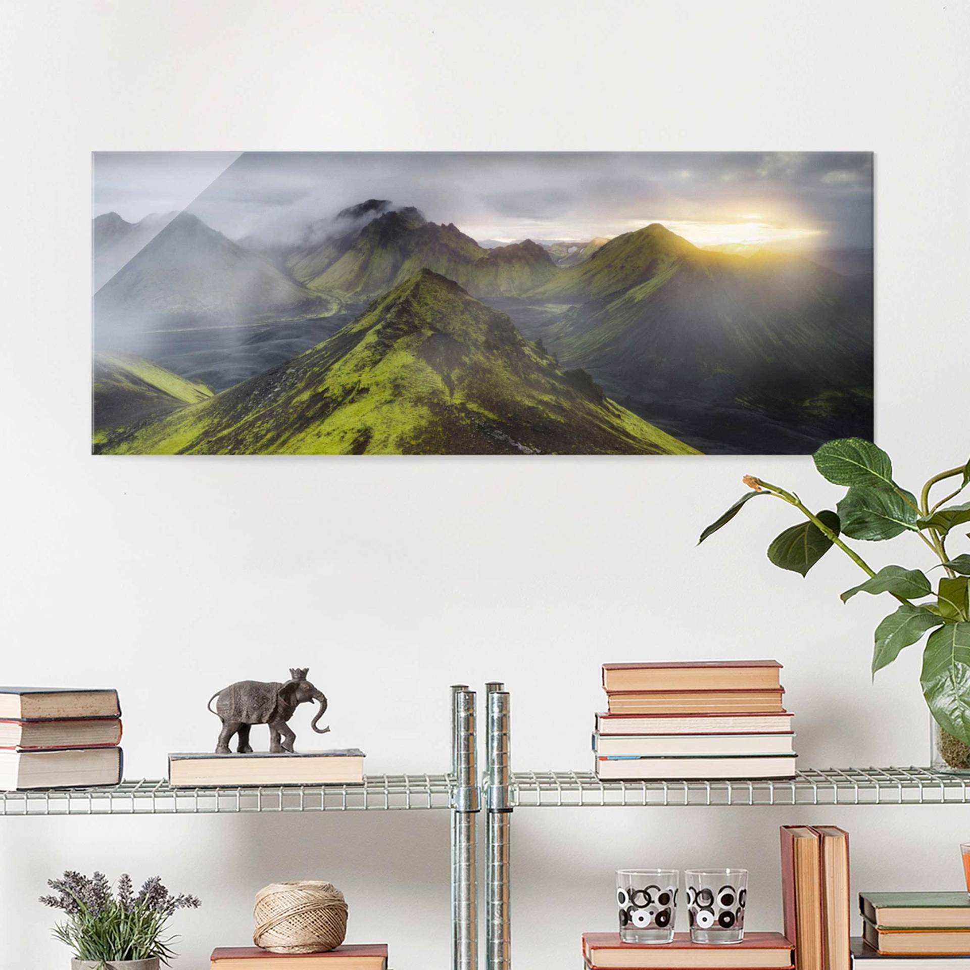 Glasbild Natur & Landschaft Storkonufell Island von Klebefieber