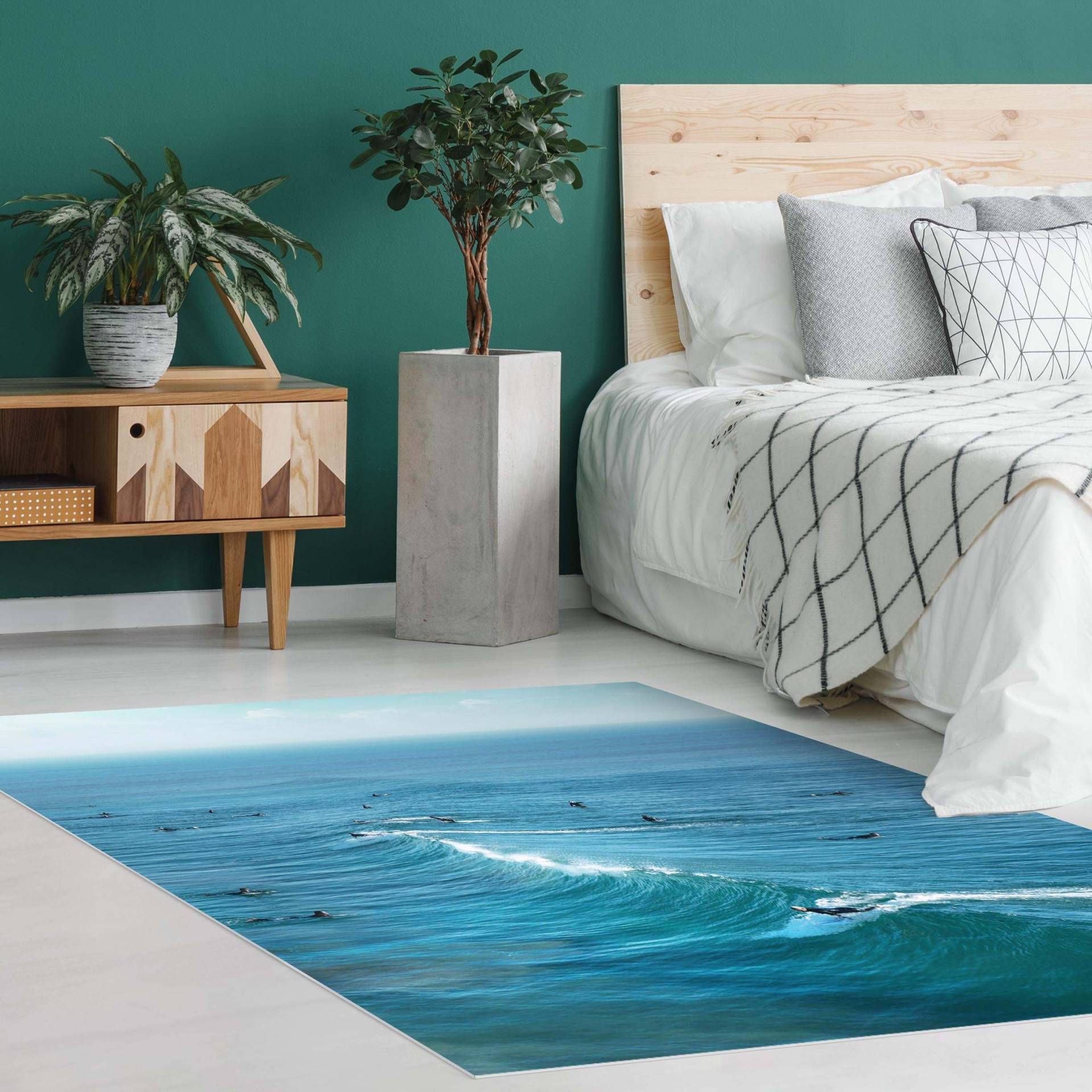 Vinyl-Teppich Surfer am Huntington Beach von Klebefieber