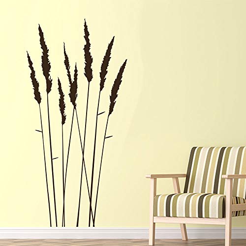KLEBEHELD® Wandtattoo Dekorative Gräser | Grashalme | Pflanze für Wohnzimmer, Flur, Eingang und Wohnbereich Farbe hellgrün, Größe 38x80cm von Klebeheld
