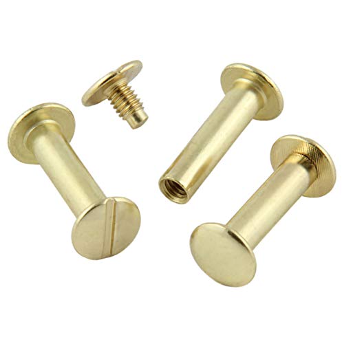 BUCHSCHRAUBEN 50 Stück | Vermessingt oder vernickelt | Größe wählbar/vermessingt 20 mm BUCHSCHRAUBEN 50 Stück | Vermessingt oder vernickelt | Größe wählbar/vermessingt 20 mm von KLEBESHOP24