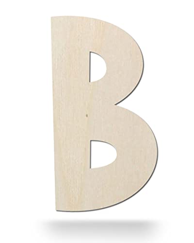 Kleenes Traumhandel Holzbuchstaben - Buchstabe aus Holz - Buchstaben für Türbeschriftung - Alphabet aus Holz für Kinderzimmer, Wohnzimmer u.v.m. - (15 cm, Großes B) von Kleenes Traumhandel