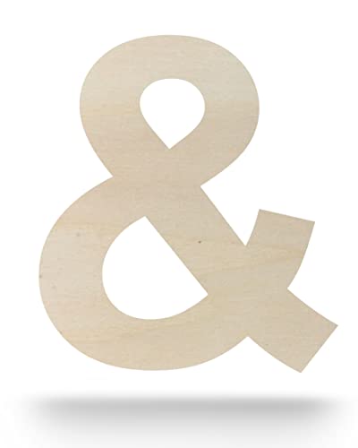 Kleenes Traumhandel Holzbuchstaben - Buchstabe aus Holz - Buchstaben für Türbeschriftung - Alphabet aus Holz für Kinderzimmer, Wohnzimmer u.v.m. - (30 cm, &) von Kleenes Traumhandel