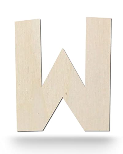 Kleenes Traumhandel Holzbuchstaben - Buchstabe aus Holz - Buchstaben für Türbeschriftung - Alphabet aus Holz für Kinderzimmer, Wohnzimmer u.v.m. - (60 cm, Großes W) von Kleenes Traumhandel