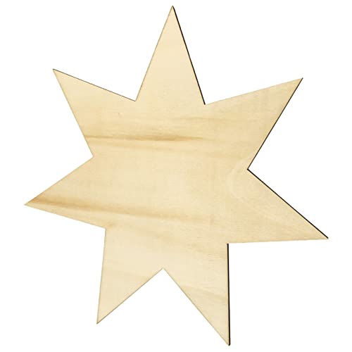 Kleenes Traumhandel Holzstern - Stern aus Holz - Wanddeko Stern - Sternscheiben - Sternform aus Holz für Geburtstag, Hochzeit, Dekoration - (ca. 45 cm, Stern Typ1) von Kleenes Traumhandel