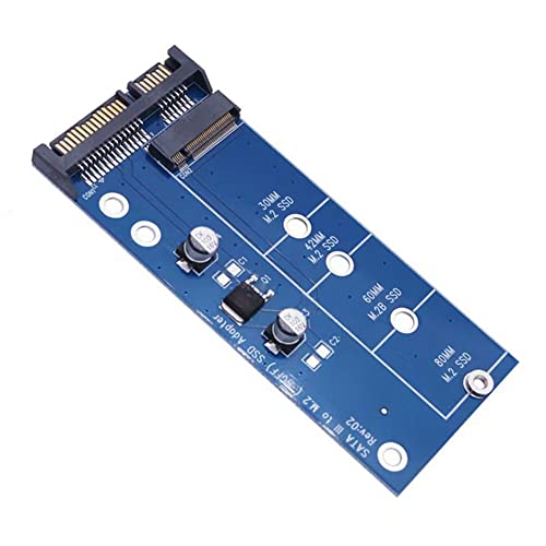 Kliplinc NGFF M.2 Adapter M2 auf SATA 3 Adapter M.2 auf SATA Adapter SSD M2 auf SATA Erweiterungskarte B Key Support 30/42/60/80Mm Blau von Kliplinc