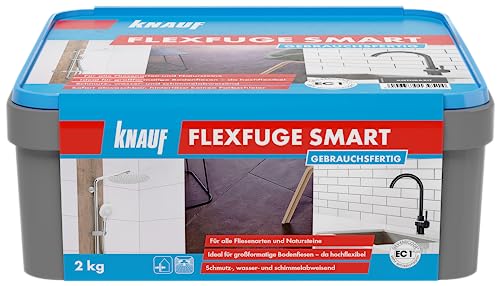 Flexfuge Smart 2 kg anthrazit, Gebrauchsfertige Fugenmasse für alle Fliesenarten von Knauf