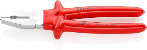 Knipex Kombizange verchromt, tauchisoliert, VDE-geprüft 250 mm 03 07 250 von Knipex