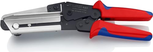 Knipex Schere für Kunststoffe auch für Kabelkanäle brüniert, mit Mehrkomponenten-Hüllen 275 mm 95 02 21 von Knipex