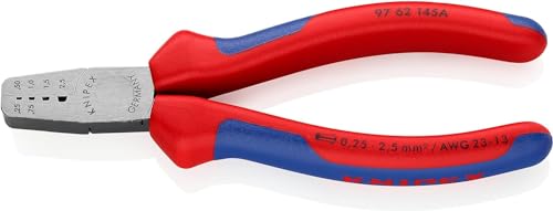 Knipex Crimpzange für Aderendhülsen mit Mehrkomponenten-Hüllen 145 mm 97 62 145 A von Knipex