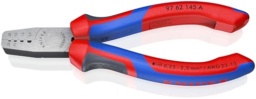 Knipex Crimpzange für Aderendhülsen mit Mehrkomponenten-Hüllen 145 mm 97 62 145 A von Knipex