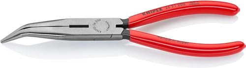KNIPEX Flachrundzange mit Schneide (Storchschnabelzange) mit Kunststoff überzogen schwarz atramentiert 200 mm 26 21 200 SB KNIPEX Flachrundzange mit Schneide (Storchschnabelzange) mit Kunststoff überzogen schwarz atramentiert 200 mm 26 21 200 SB von Knipex