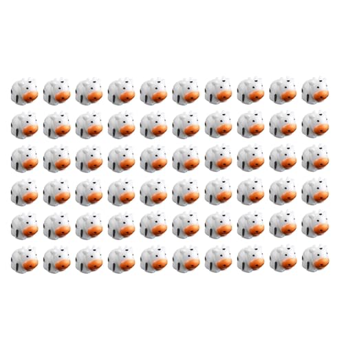 Knnuey 60 Stück Niedliche Mini-Kühe-Figuren, Kleine Miniatur-Harzkuh, Mini-Kuh-Ornamente, Harztiere für Landschaftshaus-DIY-Bastelarbeiten von Knnuey
