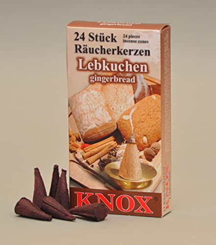 Knox Räucherkerzen - Lebkuchen 24 Stück Räucherwaren von KNOX