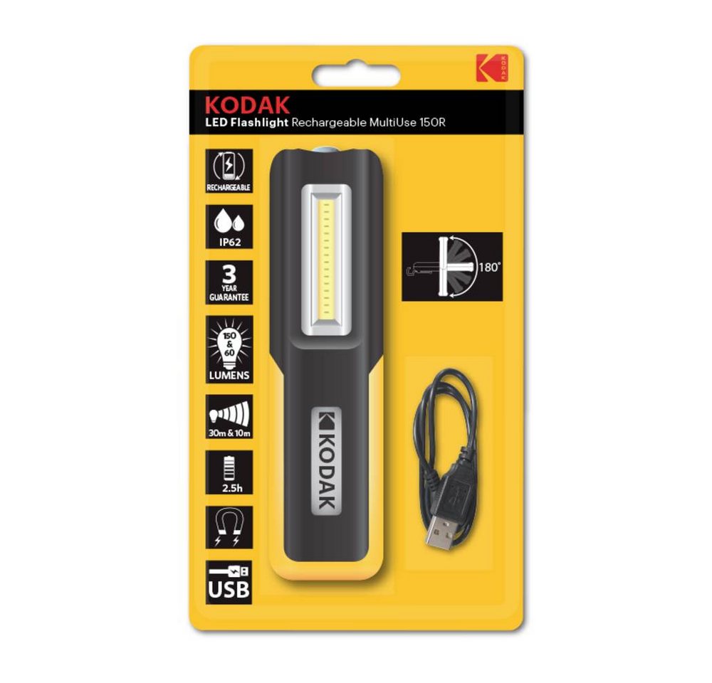 Kodak Arbeitsleuchte LED-Taschenlampe wiederaufladbar "" von Kodak