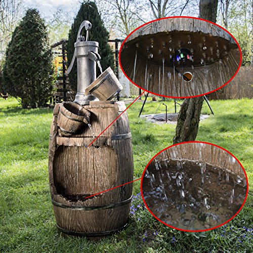 Köhko® Gartenbrunnen mit Regenfalleffekt Dölitz 13014 Springbrunnen Wasserspiel von Köhko