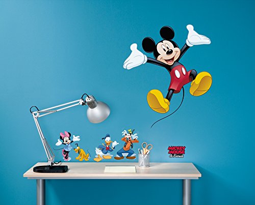 Komar Disney Deco-Sticker MICKEY AND FRIENDS | 50x70cm | Wandtattoo, Wandsticker, Wandaufkleber, Wandbild, Mickey Maus, Minnie Maus, Kinderzimmer | 14017h von Komar