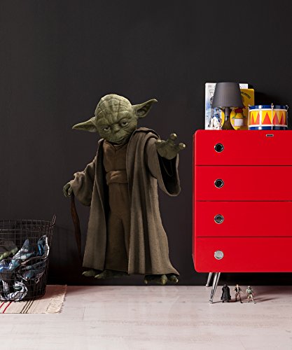 Komar Star Wars Deco-Sticker YODA | 100 x 70 cm | Wandtattoo, Wandsticker, Wandaufkleber, Wandbild, Jedi, Jedi-Meister, Rebellen, Galaxy, Kinderzimmer | 14721h von Komar