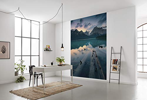 Komar Vlies Fototapete BURNING EMERALD | Tapete, XXL, Dekoration, Natur, Landschaft, Schlafzimmer, Wohnzimmer, Büro, Flur | Größe 200 x 280 cm (Breite x Höhe) | SHX4-012 von Komar