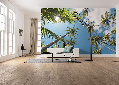 Komar Vlies Fototapete COCONUT HEAVEN II | Tapete, XXL, Dekoration, Natur, Landschaft, Schlafzimmer, Wohnzimmer, Büro, Flur | Größe 450 x 280 cm (Breite x Höhe) | SHX9-107 von Komar