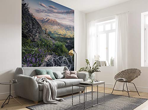 Komar Vlies Fototapete FLOWERING TALES | Tapete, XXL, Dekoration, Natur, Landschaft, Schlafzimmer, Wohnzimmer, Büro, Flur | Größe 200 x 280 cm (Breite x Höhe) | SHX4-130 von Komar