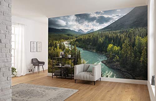 Komar Vlies Fototapete WILD CANADA | Tapete, XXL, Dekoration, Natur, Landschaft, Schlafzimmer, Wohnzimmer, Büro, Flur | Größe 450 x 280 cm (Breite x Höhe) | SHX9-095 von Komar