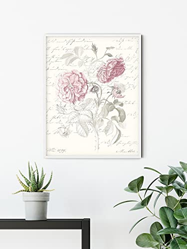 Komar Wandbild - Poème Rose - Größe: 40 x 50 cm - Poster, Kunstdruck, Dekoration, Wohnzimmer, Schlafzimmer (ohne Rahmen) von Komar