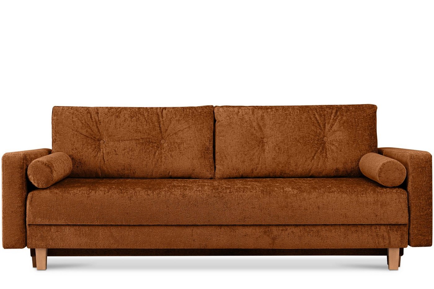 Konsimo Schlafsofa ERISO Sofa 3-Personen, Liegfläche 196x150 cm, Chenille-Oberstoff, mit Schlaffunktion von Konsimo