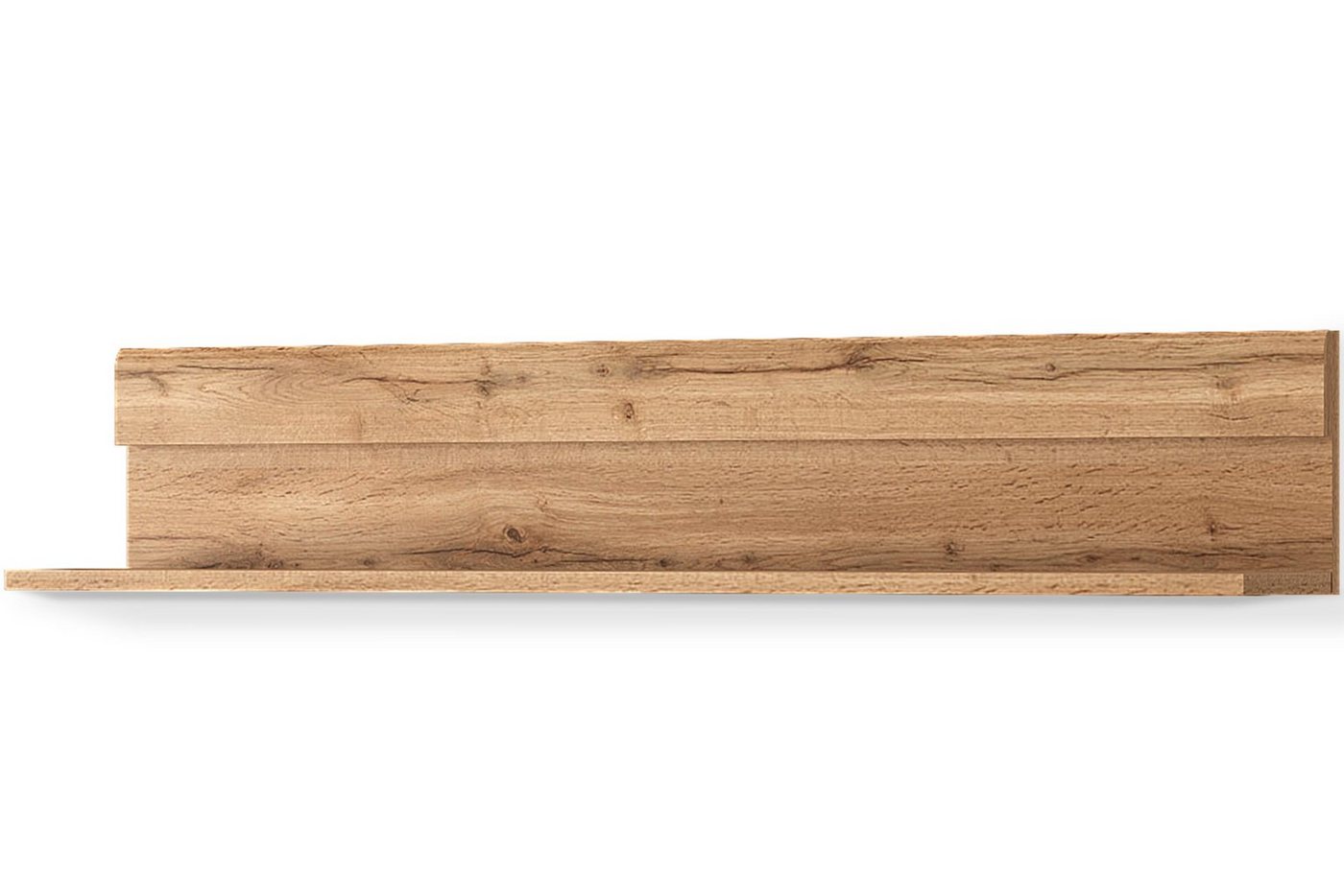Konsimo Wandregal SKELO Wandregal, verstellbarer Möbelaufhänger, Holztextur, zeitloses Design, 106 cm von Konsimo