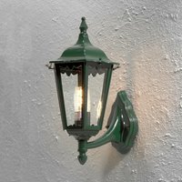 Konstsmide Firenze Outdoor Classic Large Lantern Up Wandleuchte - Glänzend Grün, IP43 von KONSTSMIDE LIGHTING