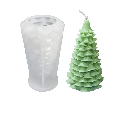 Silikon Kerzenform, Tannenbaum Weihnachtsbaum, 152 x 90 mm, 230 ml Silikonform 3D Kerzengießen Gussform Form Kerzen Herstellung Seifenform Kerze Weihnachten Basteln Party Ei Dekoration DIY von Kopper-24