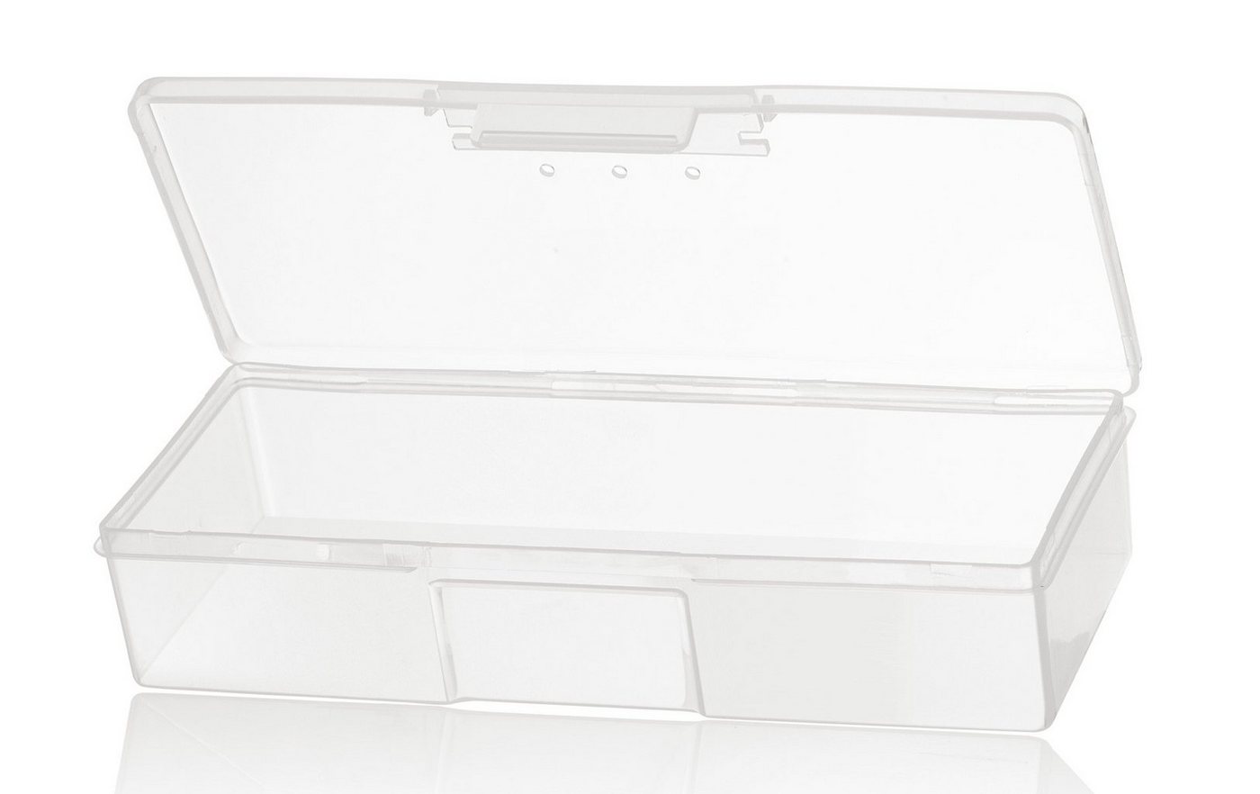 Kosmetex Nagel Aufbewahrungsbox 19cm für Pinsel, Feilen und Utensilien, transparent von Kosmetex