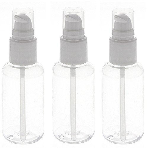 Leere Kosmetik Pumpflasche Kosmetex für Flüssigkeiten, 3× 50 ml von Kosmetex
