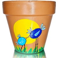 Besonderes Geschenk Für Ihn Personalisierter Terrakotta-Blumentopf - Handbemalter Topf Perfektes Papa-Pflanzenliebhaber, Vatertag, Großelterntag von Kossitas